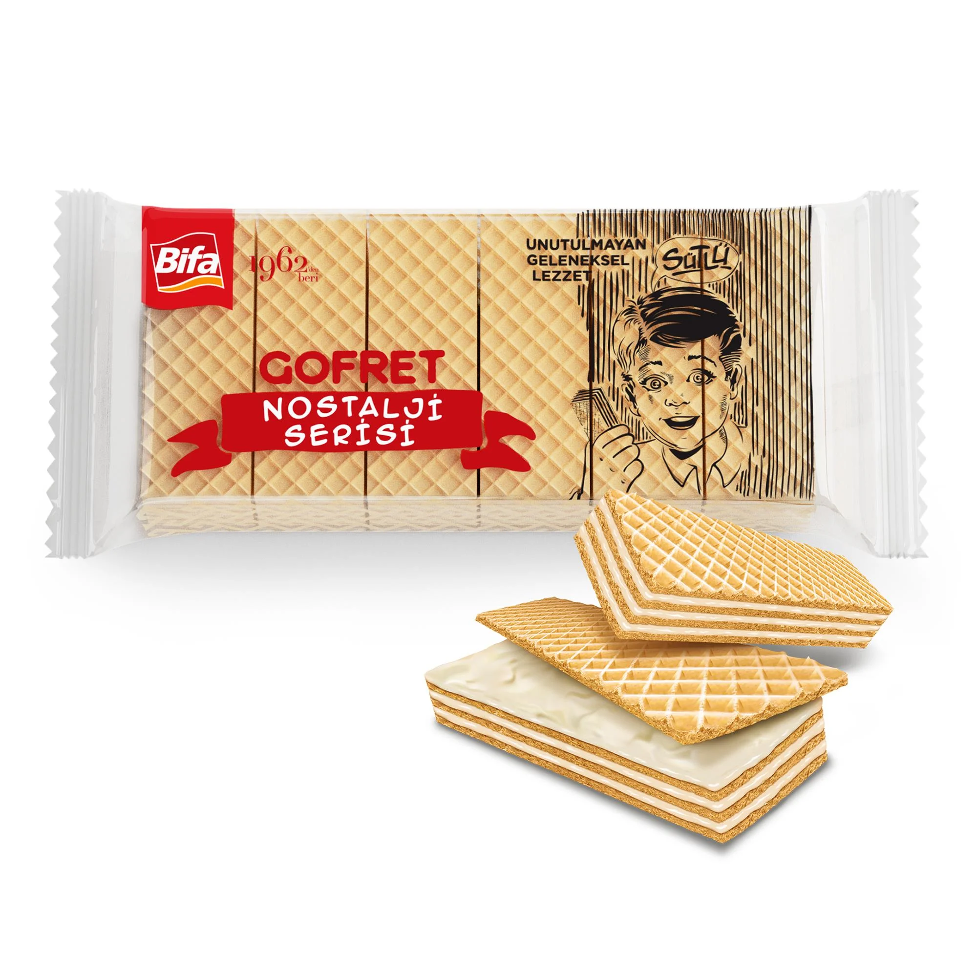 BIFA NOSTALJI SUTLU VANILYALI GOFRET 125GR